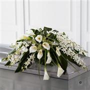 Callay Lily and Orchid Casket Spray