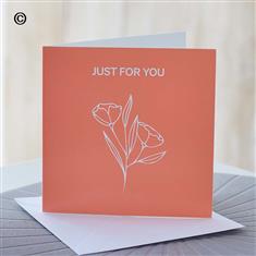 Pastel &#39;Just for you&#39; Card