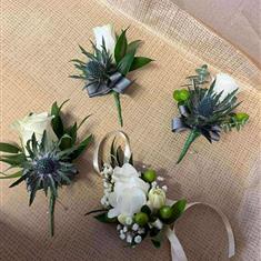 Rose and Thistle Buttonhole